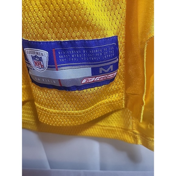 Brett Favre #4 Green Bay Packers Reebok  Football Jersey Men's Medium Yellow - Picture 7 of 8